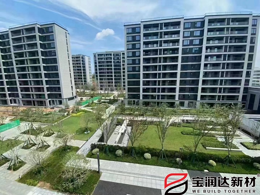 信陽(yáng)小區(qū)外墻真石漆一體板